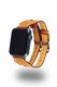 leather band cuff 42mm brown